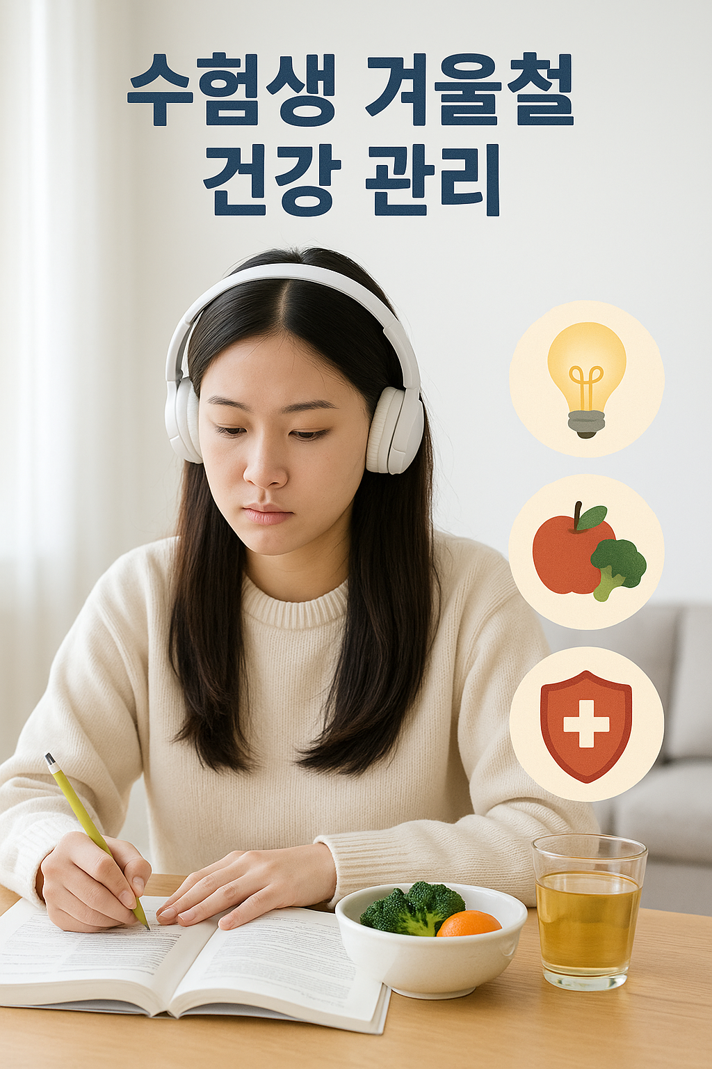 수험생 겨울건강 (집중력, 음식, 면역)
