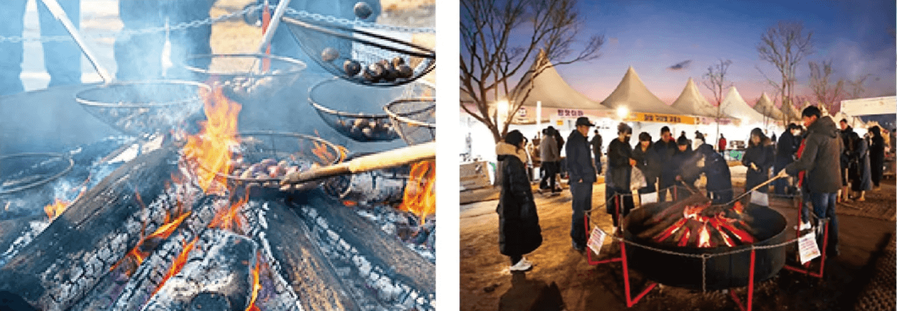 겨울 공주 알밤축제