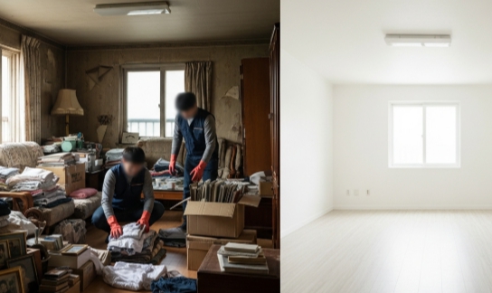 함안 고독사청소 및 정리 후 모습