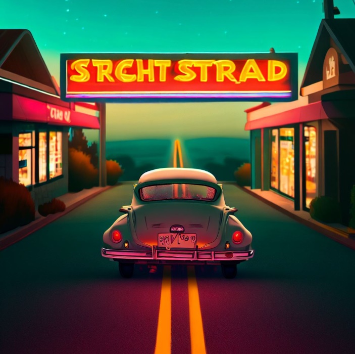 직진하다(made by Bing)