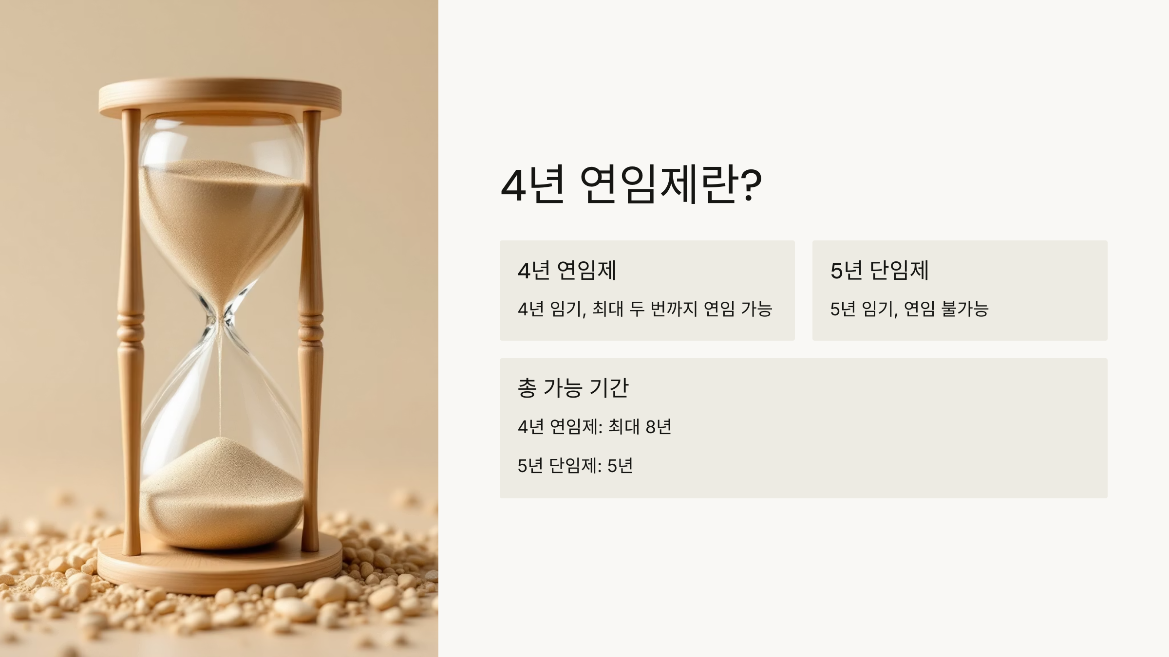 4년 연임제란