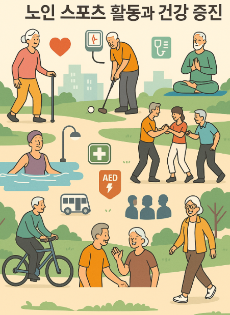 노인 스포츠 관련 사진