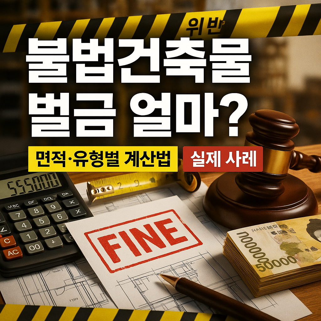 불법건축물 벌금 얼마나 면적&middot;유형별 계산법과 실제 사례 총정리