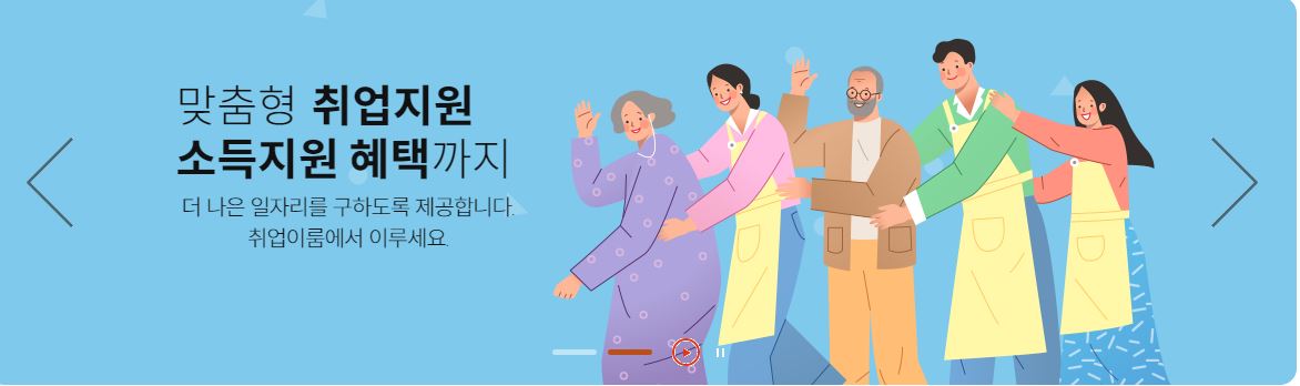 국민취업지원제도 자가진단 수급자격 모의산정 방법
