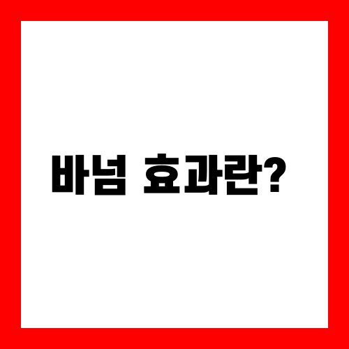 바넘 효과란?