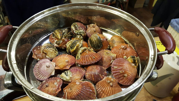 포항 죽도시장 우리 캠핑 왔어요 해산물 판매 국내산 캠핑용 조개 바지락 가리비 구이 맛집 추천