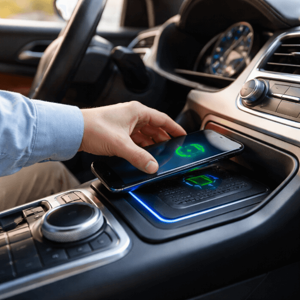 차량 무선충전 반응 저하 장면