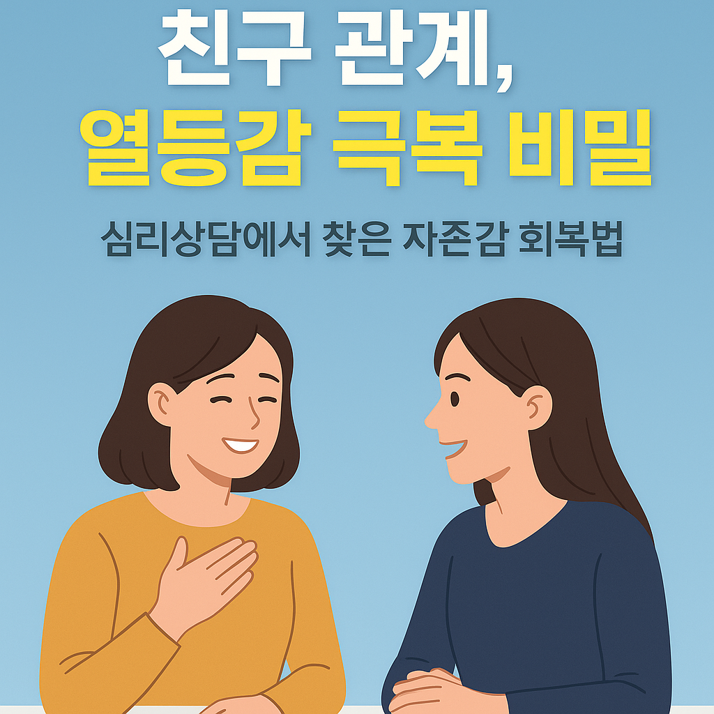 친구 관계에서 오는 열등감, 심리상담 이야기
