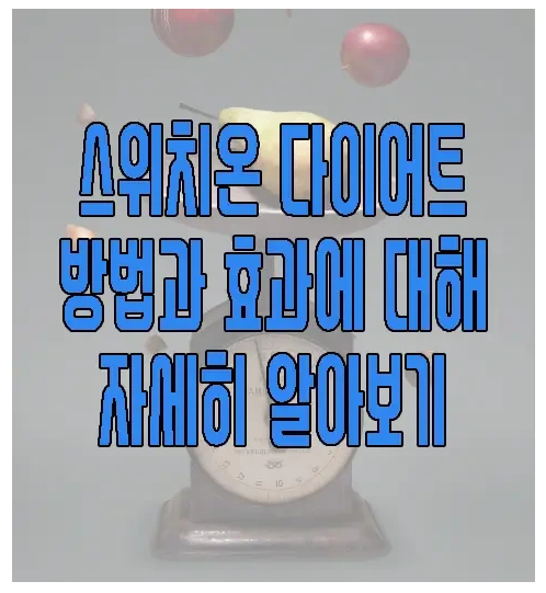 스위치온 다이어트에 관한 글 보러 가기 링크 사진