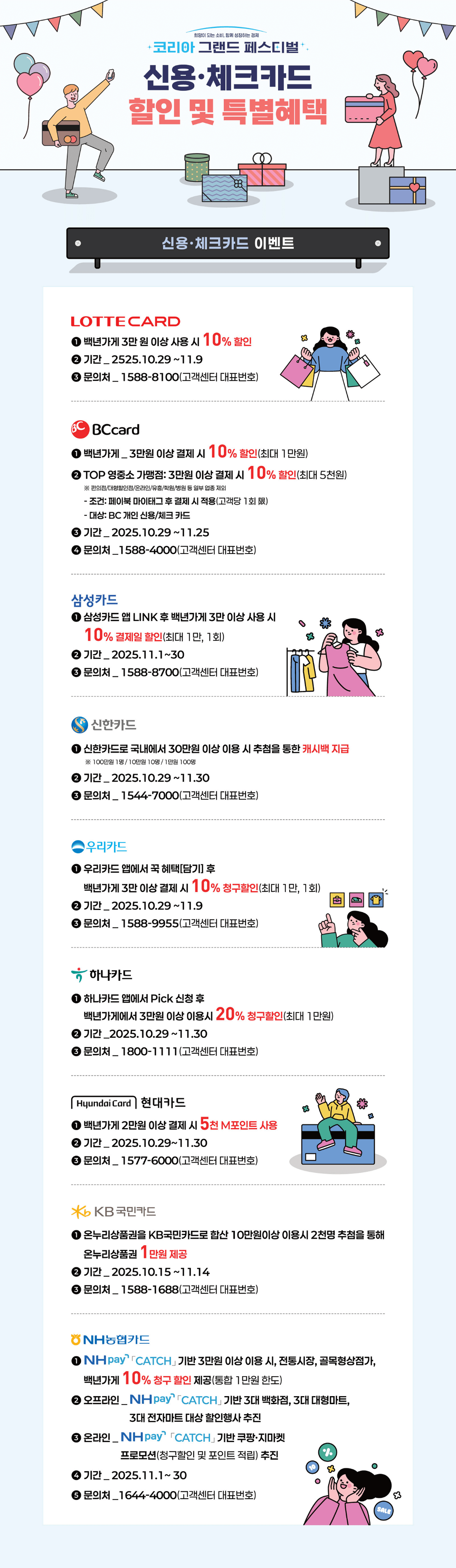 2025 대한민국 쇼핑주간 주요 행사 일정표