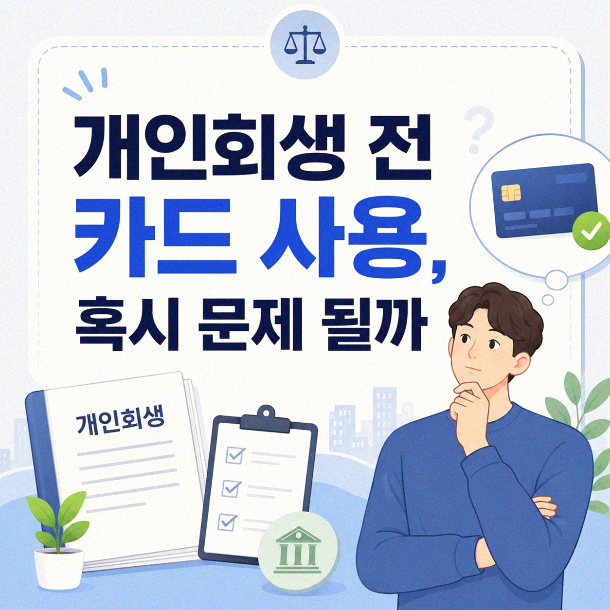 개인회생 신청 전 카드 사용, 괜찮을까