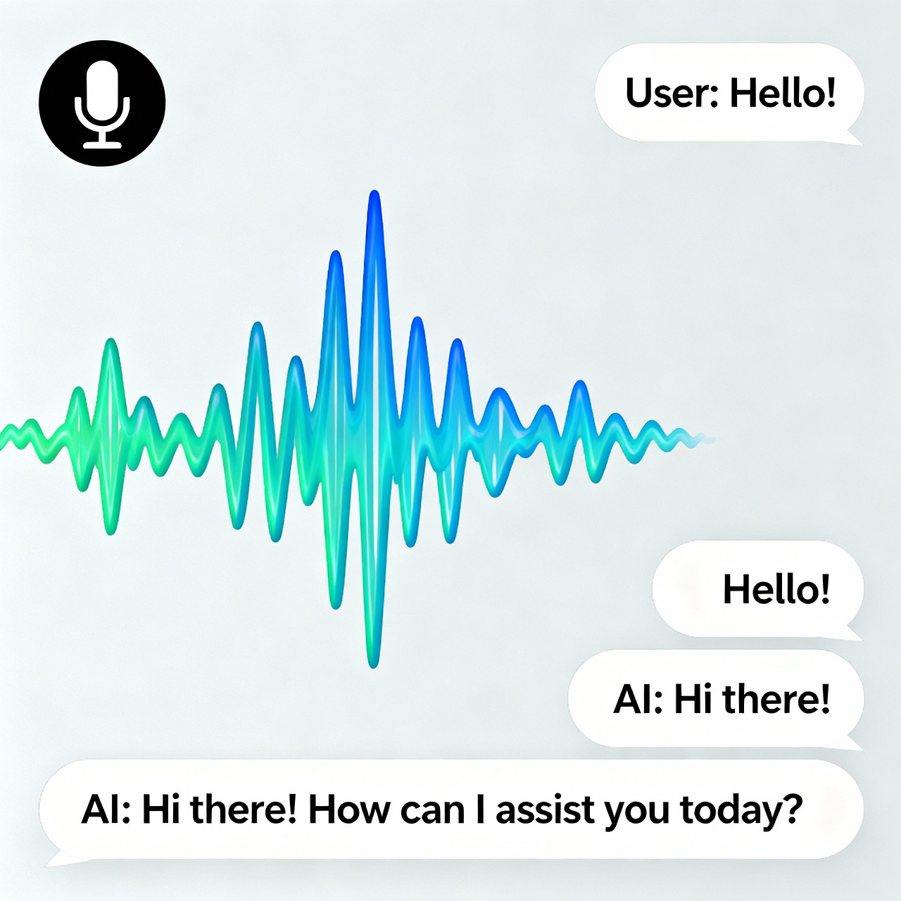 실시간 음성 AI 인터페이스 - GPT Realtime Mini의 음성 대화 화면
