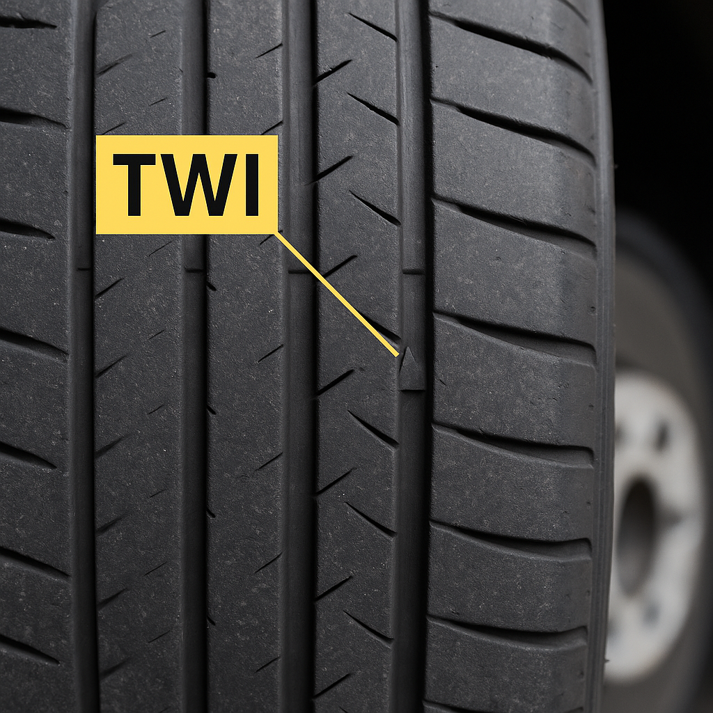 'TWI(Tread Wear Indicator)' 표시