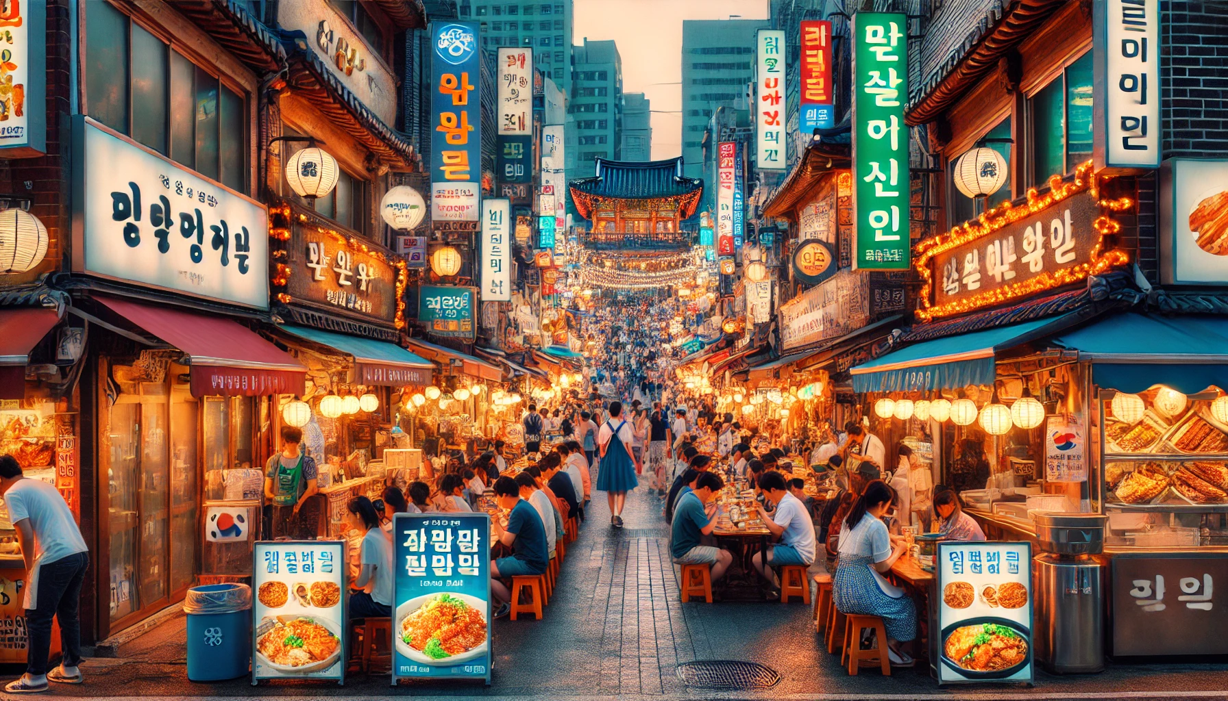 부산 맛집 거리 사진