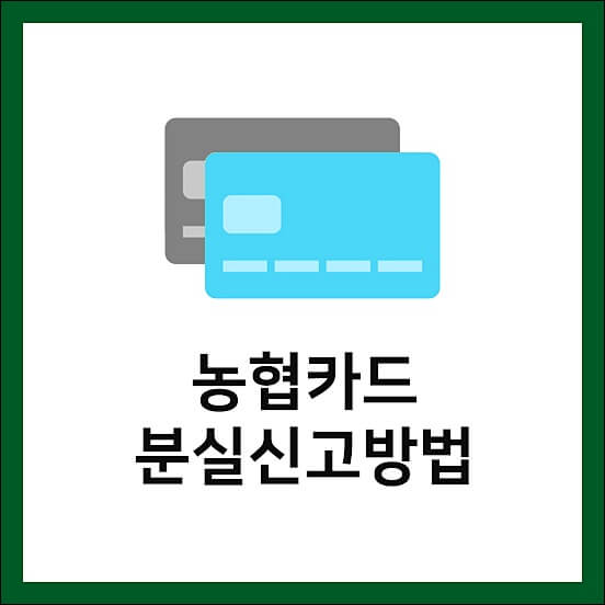 농협카드 분실신고 전화