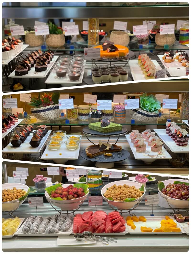 나트랑 스완도르 리조트 올 인클루시브 중식 디저트