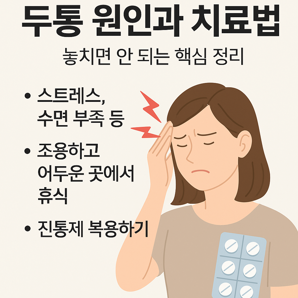 두통 원인과 치료법, 놓치면 안 되는 핵심 정리