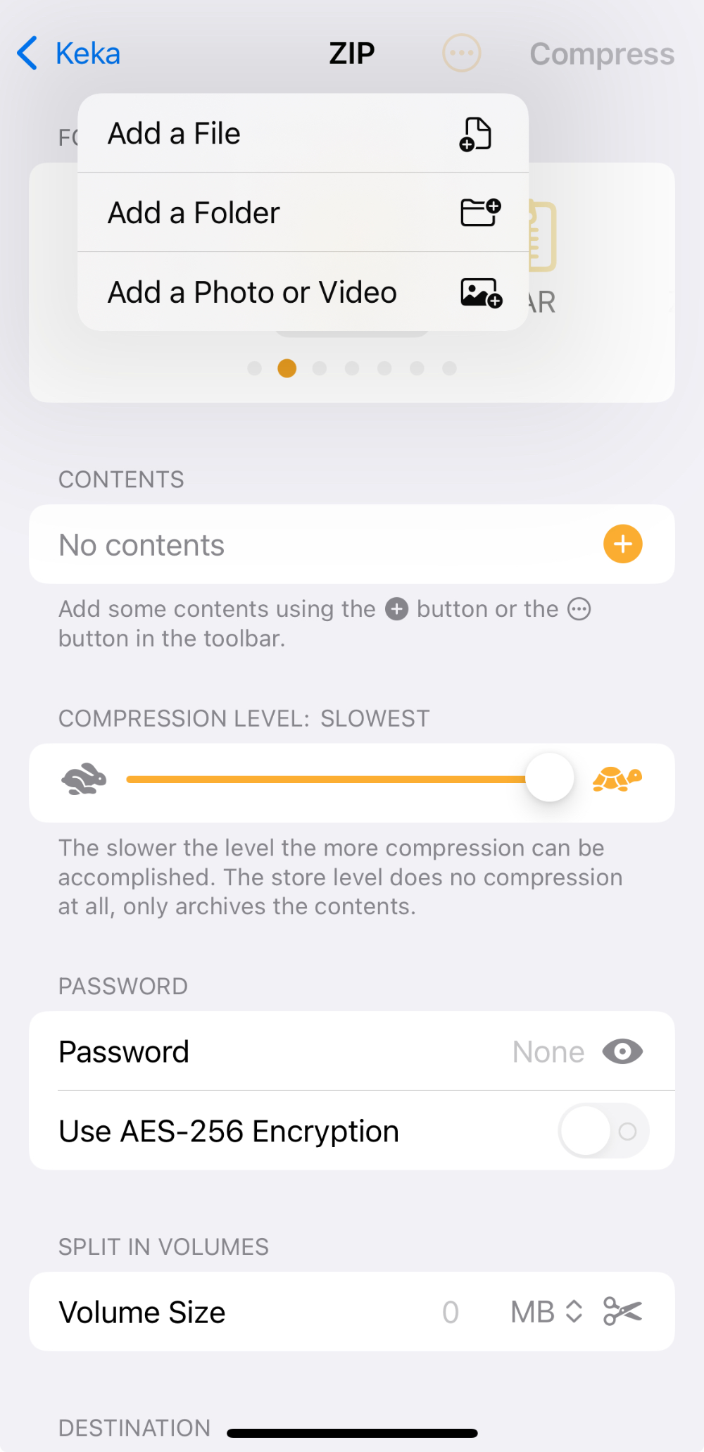 아이폰 분할압축