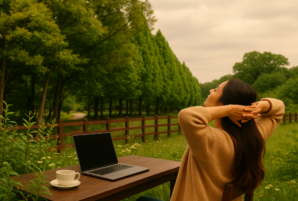 숲속 워케이션 이미지