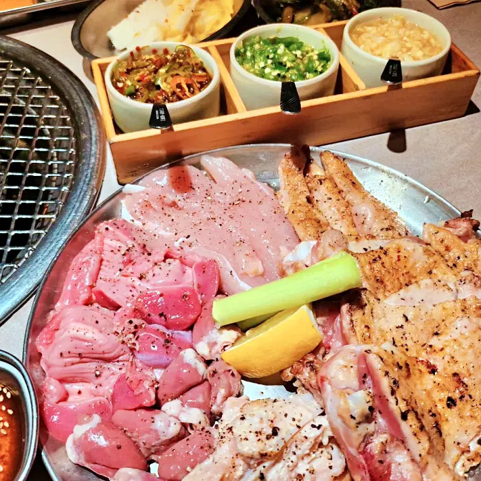 강남, 압구정 로데오 맛집 닭고기 염통, 근위, 연골, 안심, 목살, 사이소금 허벅지살