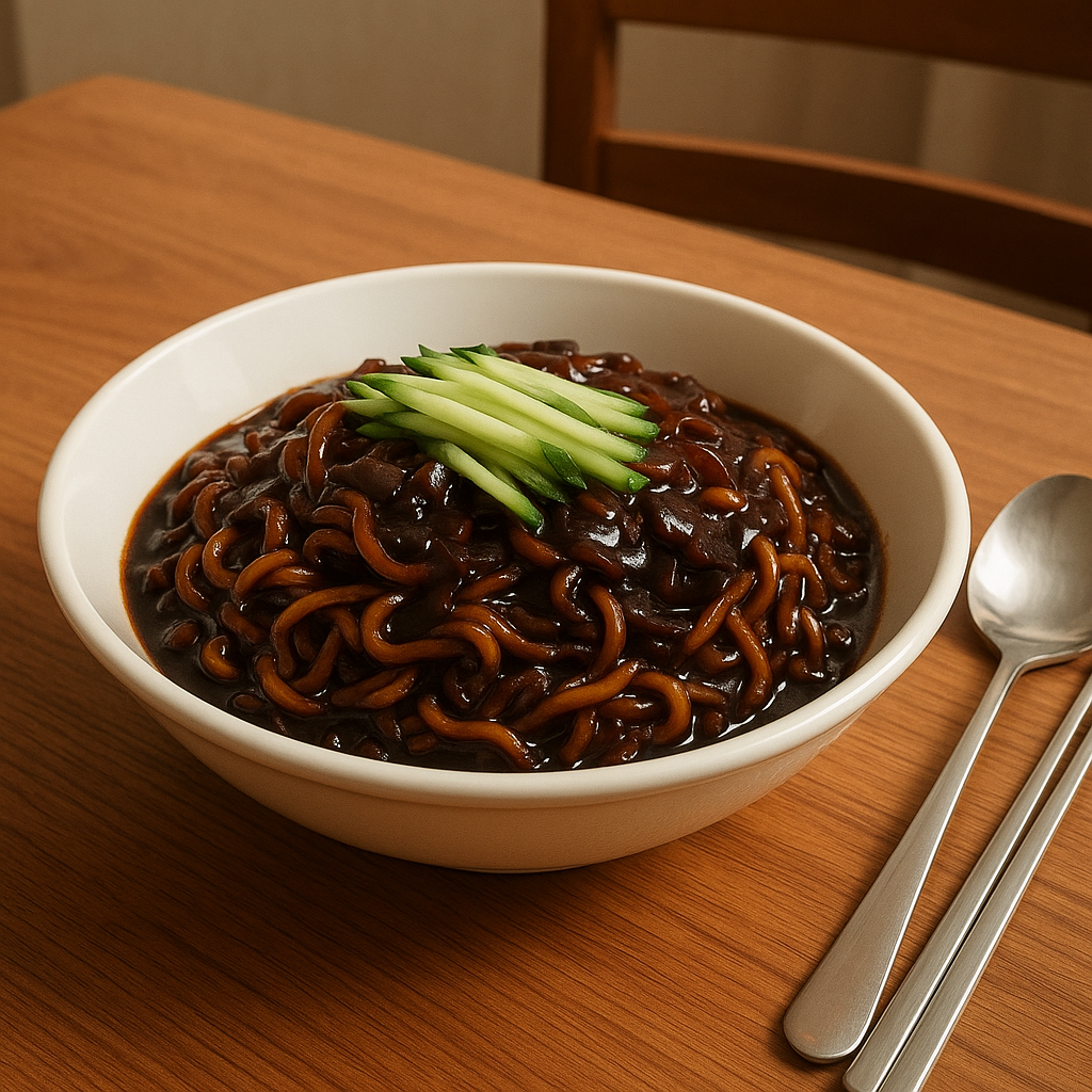 집에서 짜장라면 만들어 먹기