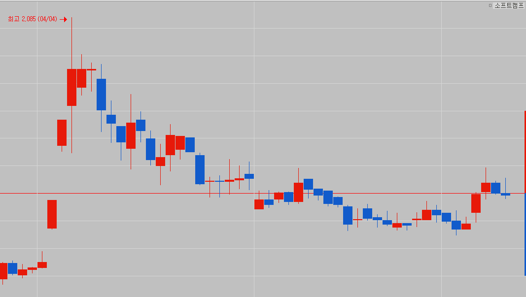 소프트캠프 차트