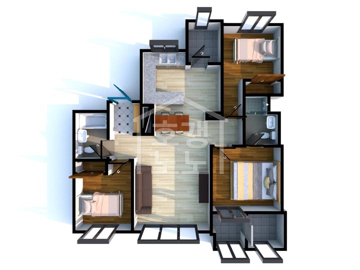 힐스테이트 e편한세상 문정 평면도