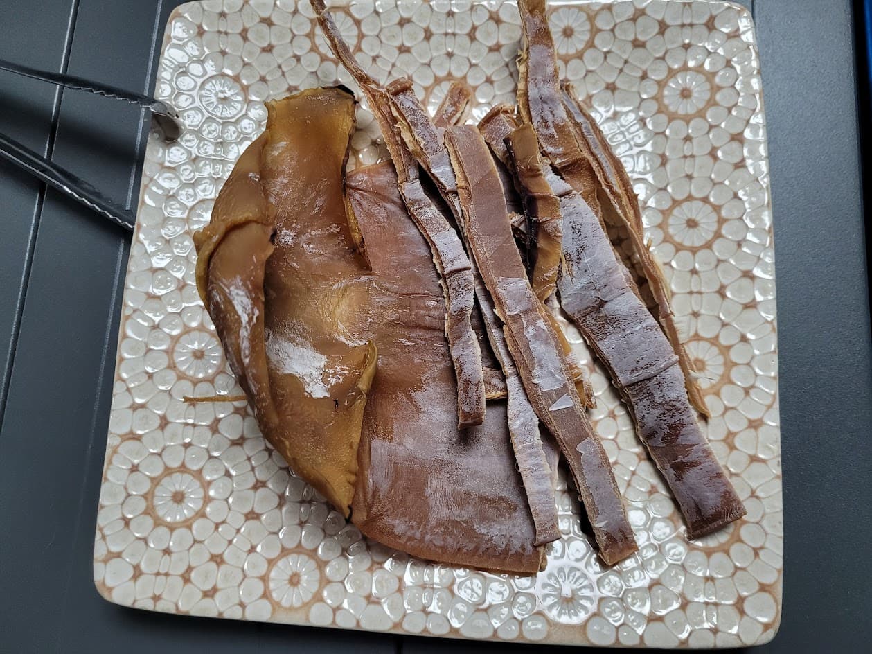 125℃ 저온 조리 후 찢은 모습