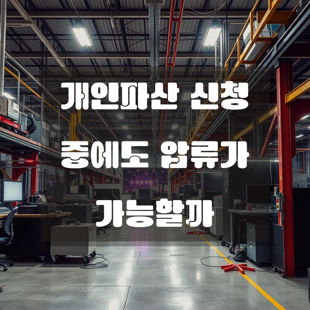 개인파산 신청 중 압류, 얼마나 조심해야 할까요