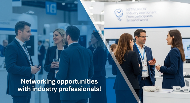 참석자들이 삼삼오오 모여서 대화를 하고 있습니다. 손에는 각자의 취향에 맞는 술을 한잔씩 들고 있습니다.