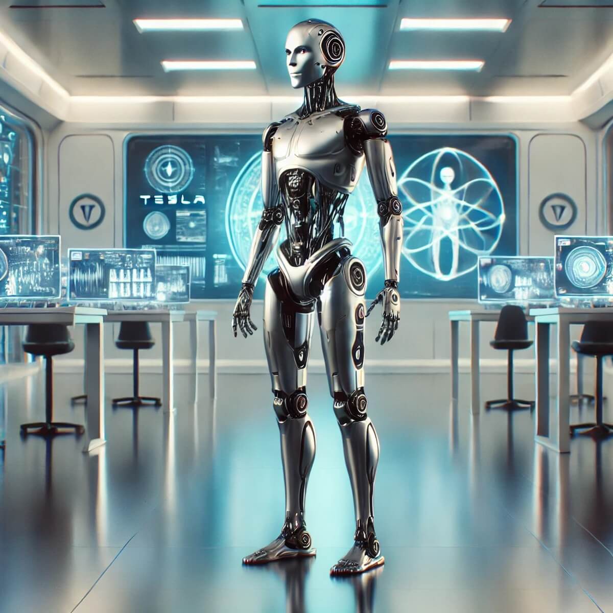 테슬라 로봇 옵티머스 전면 사진