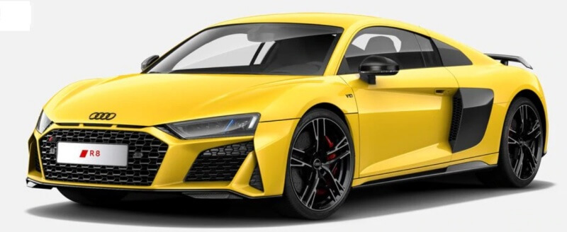 아우디 R8 색상 코드 - Vegas Yellow(색상 코드 : LZ1A)