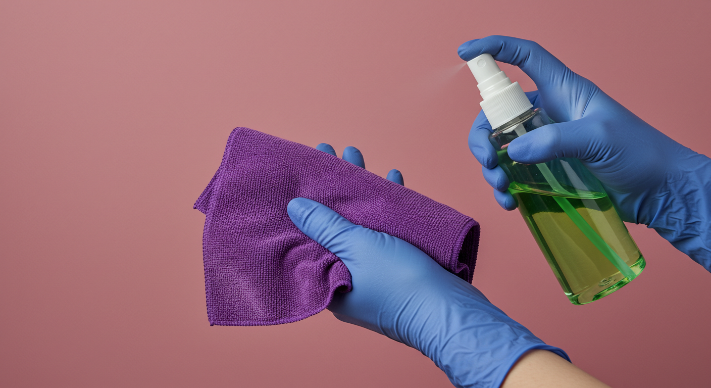 준비물: 극세사천, 스프레이