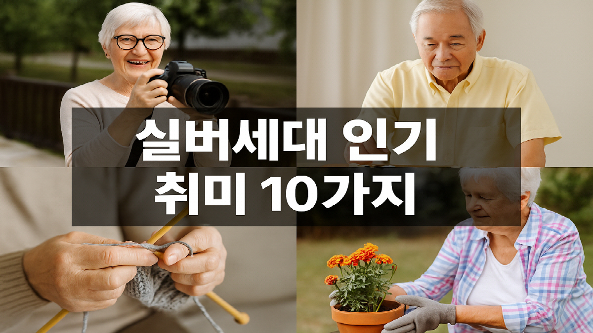 실버세대 인기취미 10가지