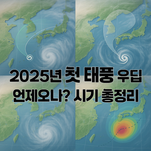 [2025 첫 태풍 우딥] 언제 올까? 지역별 장마&middot;태풍 시기 총정리