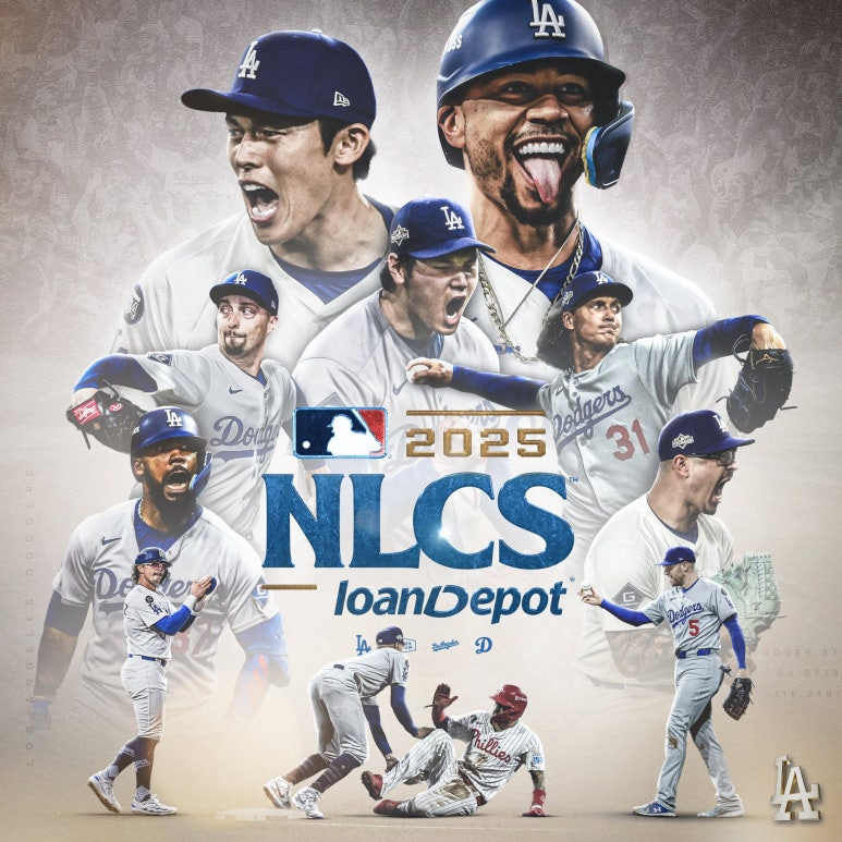 2025 NLCS에 진출한 LA다저스 관련 사진