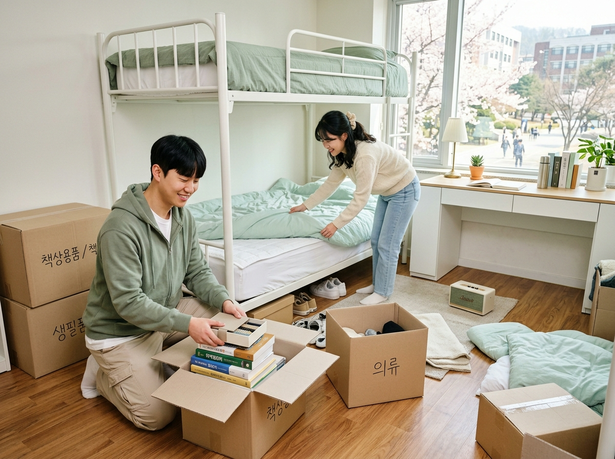 기숙사 단체생활 시작 준비