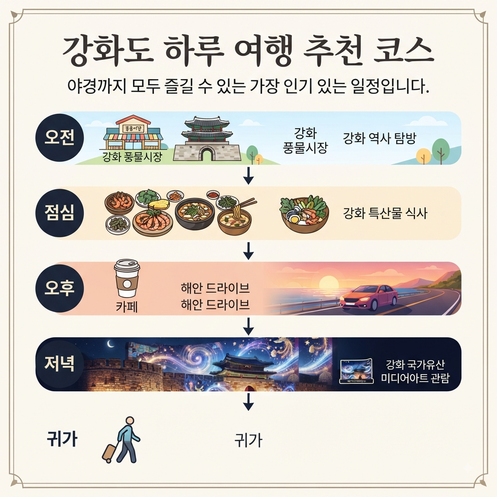 강화도 맛집 확인하기