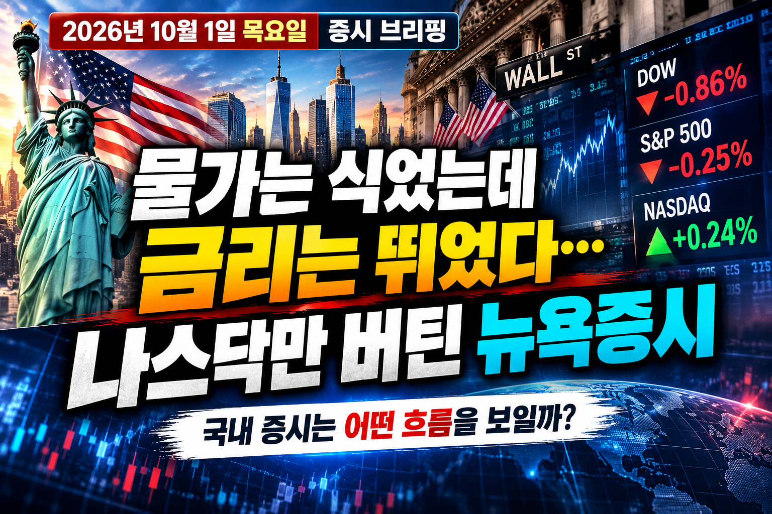 2026년 10월 1일 증시 브리핑
반도체·외국인 수급·업종별 순환매