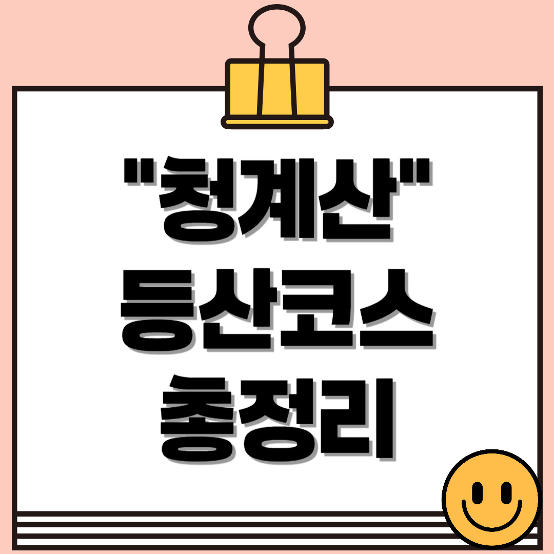 청계산 등산코스 총정리! 초보부터 고수까지 완벽 가이드