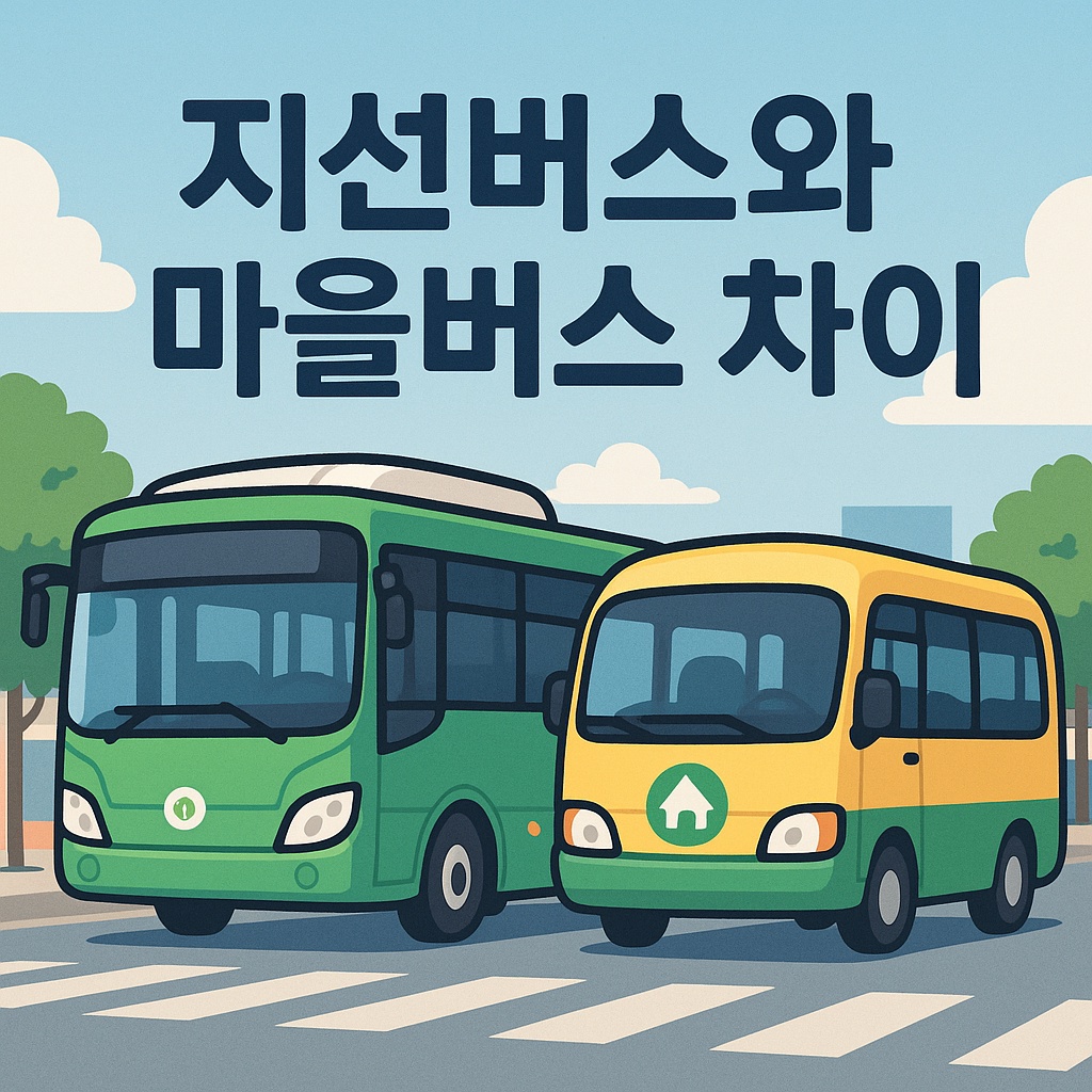 지선버스와 마을버스 차이