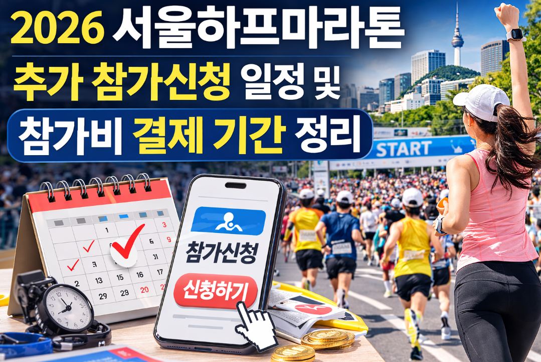 2026 서울하프마라톤 추가신청 마감 임박 총정리