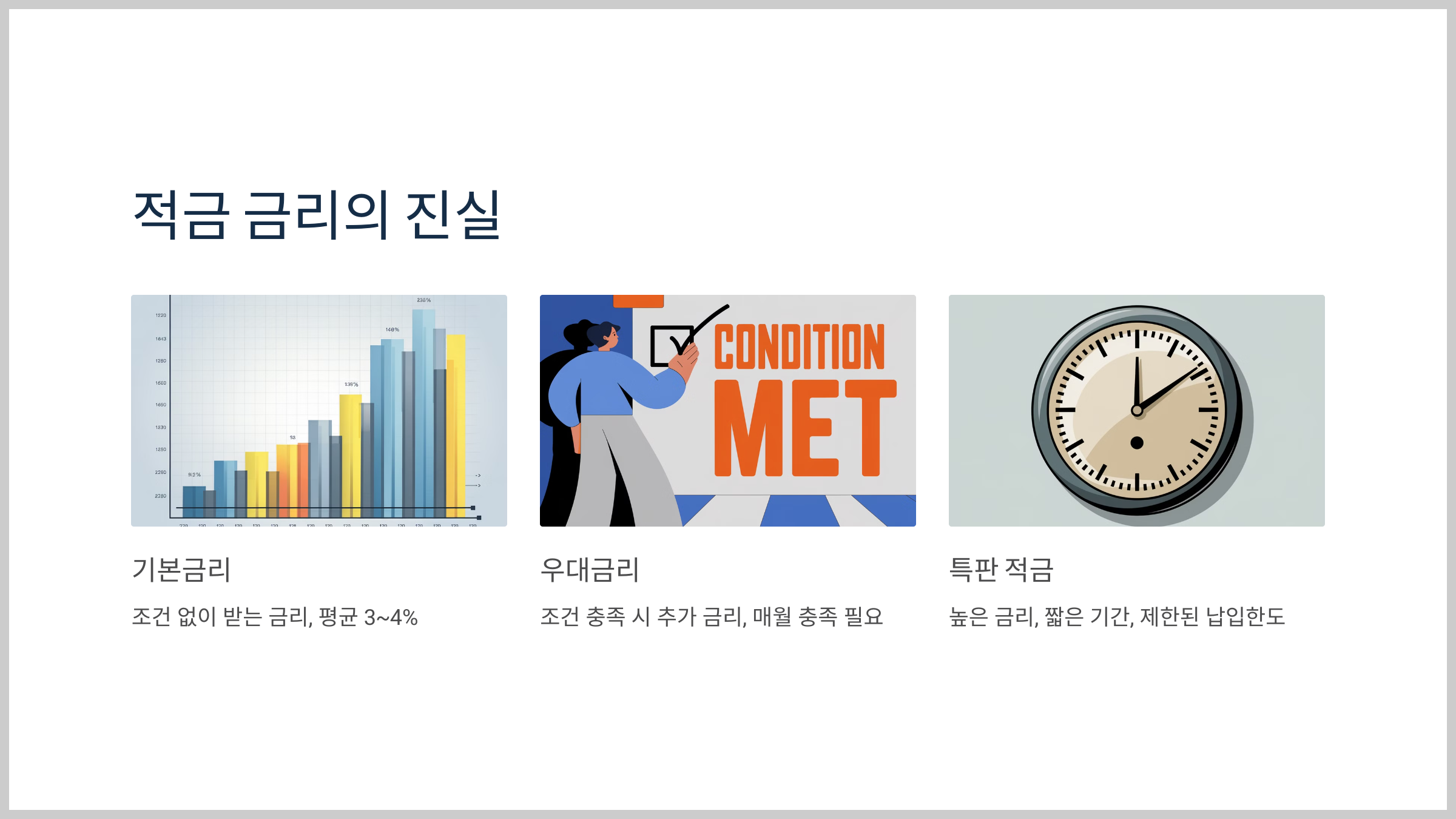 적금 금리의 진실