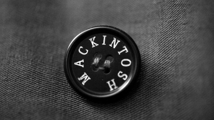 매킨토시 코트 단추