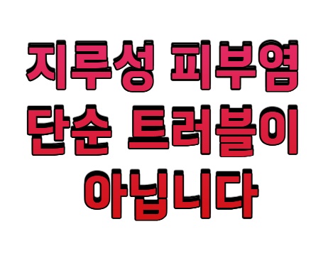 지루성 피부염, 단순 트러블이 아닙니다