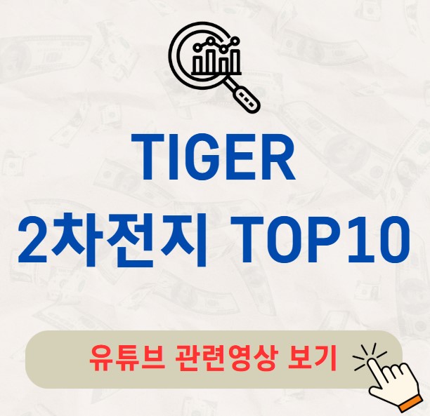 TIGER 2차전지TOP10 주가 배당금 분배금 수익률 구성종목