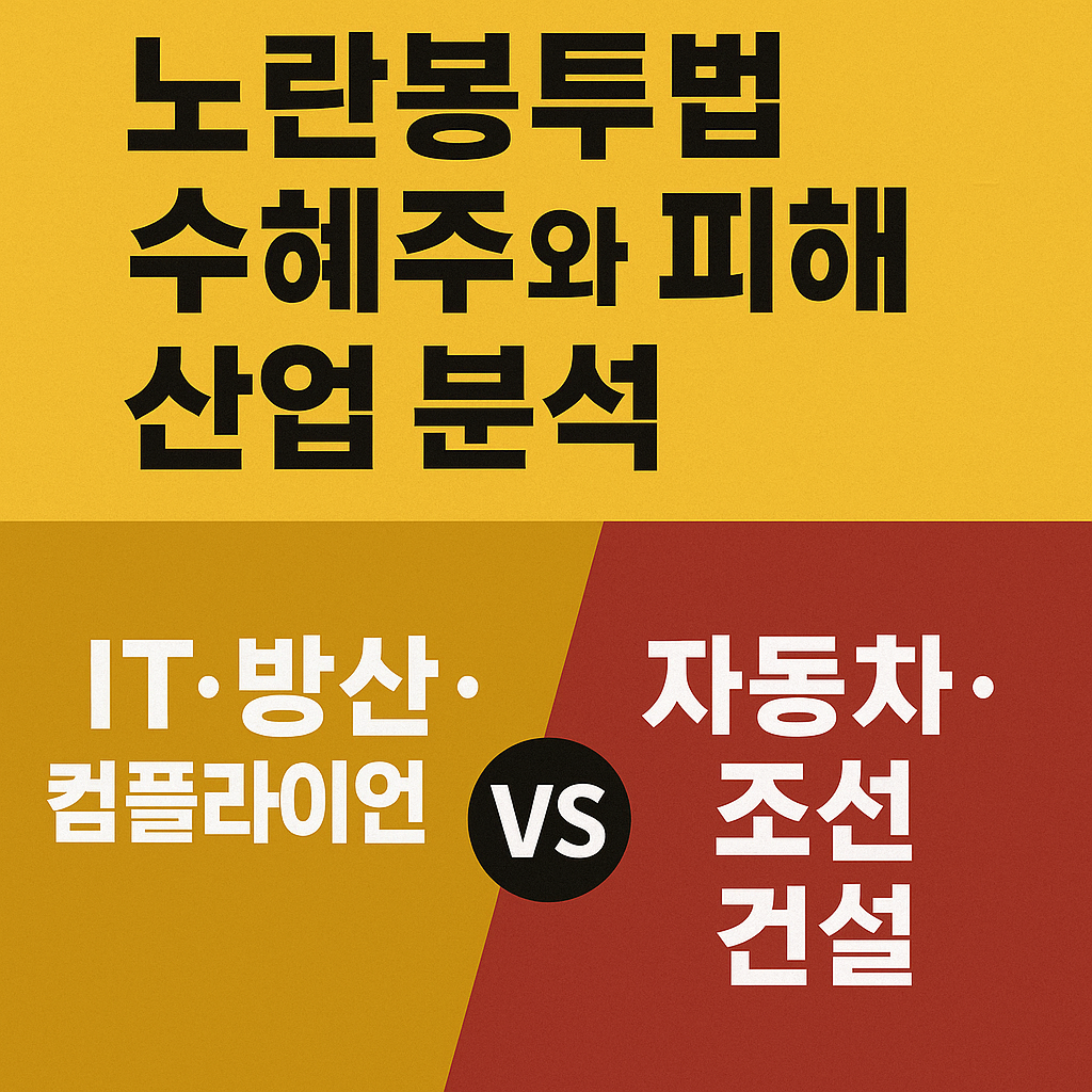 노란봉투법수혜주와피해주