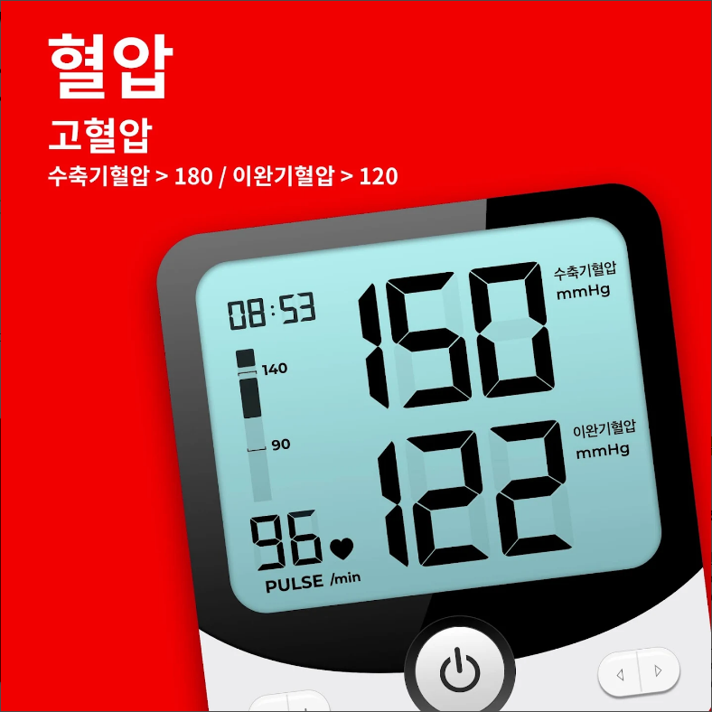 혈압측정기어플, 혈압 기록계, 혈압 범위 계산