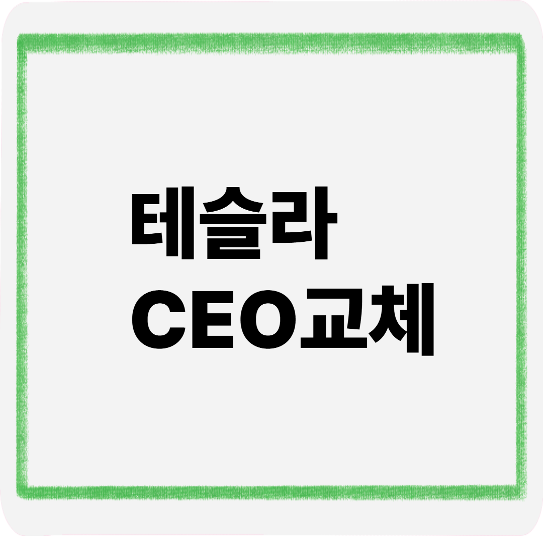 테슬라ceo교체