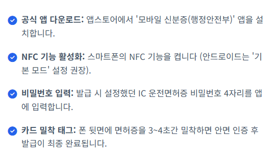모바일 신분증 발급방법